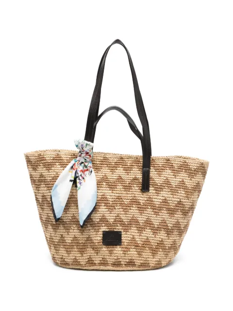 Missoni zig zag tote bag Neutrals MI10096R
