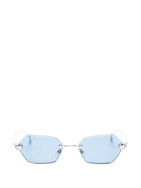 Cartier Eyewear geometric-frame sunglasses Blue CT0636S004