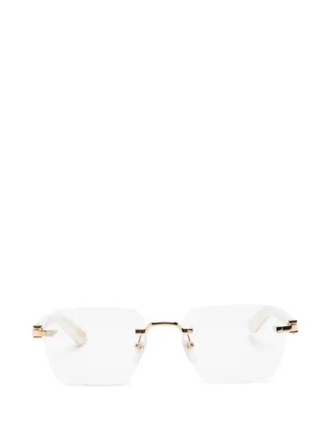 Cartier Eyewear rimless-frame glasses White CT0623O
