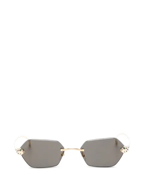 Cartier Eyewear geometric-frame sunglasses Gold CT0636S