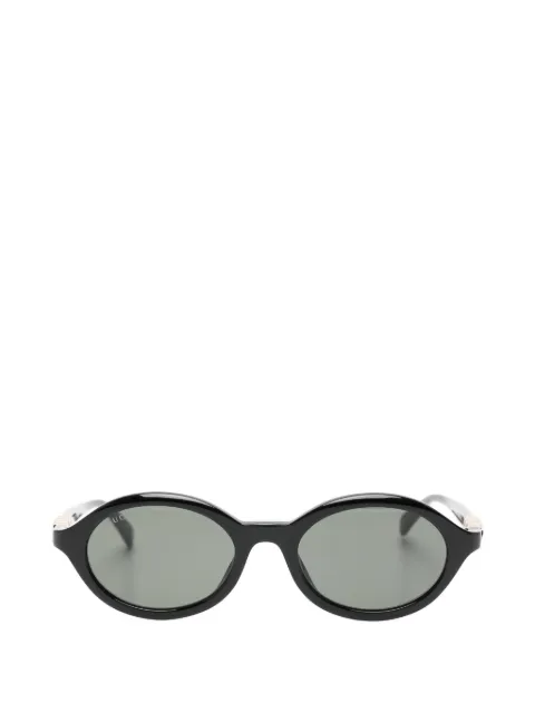 Gucci Eyewear logo oval-frame sunglasses Black GG2153S001
