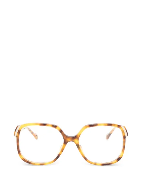 Chloé Eyewear geometric-frame glasses Brown CH0287O