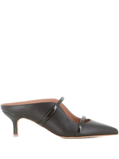 Malone Souliers pointed-toe strap pumps Black MAUREEN459