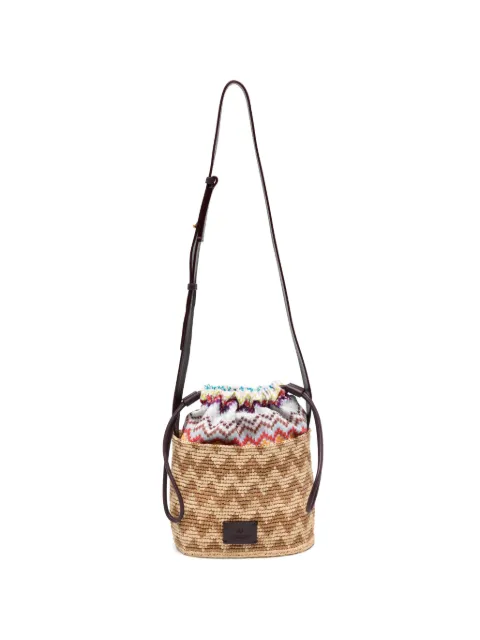 Missoni small zig-zag bucket bag Neutrals MI10066R