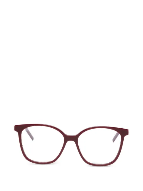 Saint Laurent Eyewear geometric-frames glasses Brown SLM162