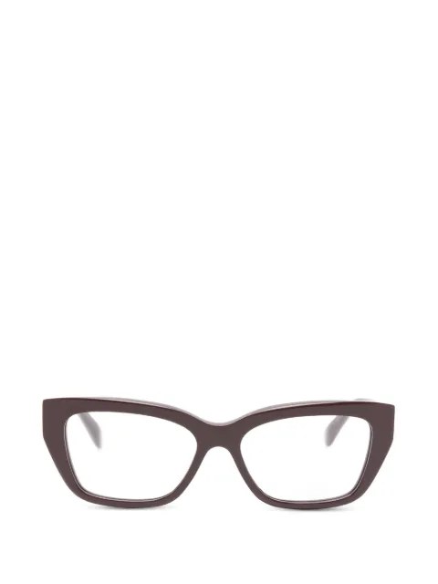 Balenciaga Eyewear geometric logo glasses Brown BB0483O