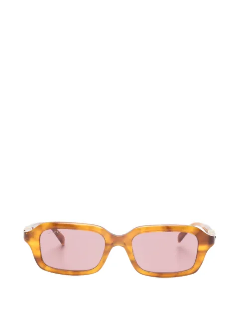 Gucci Eyewear logo-rectangular sunglasses Brown GG2152S