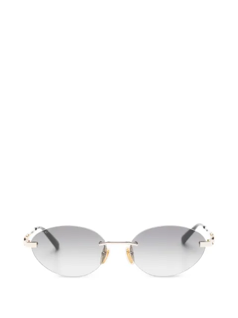 Gucci Eyewear oval-frame sunglasses Gold GG2051S002