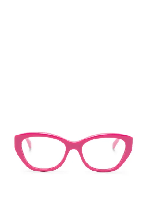 Balenciaga Eyewear logo-plaque glasses Purple BB0481O
