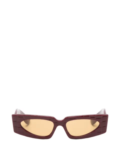 VALENTINO GARAVANI EYEWEAR VLogo croc-effect sunglasses Red VG0001S