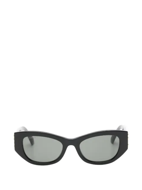 Gucci Eyewear logo-detail geometric sunglasses Black GG2044SA001