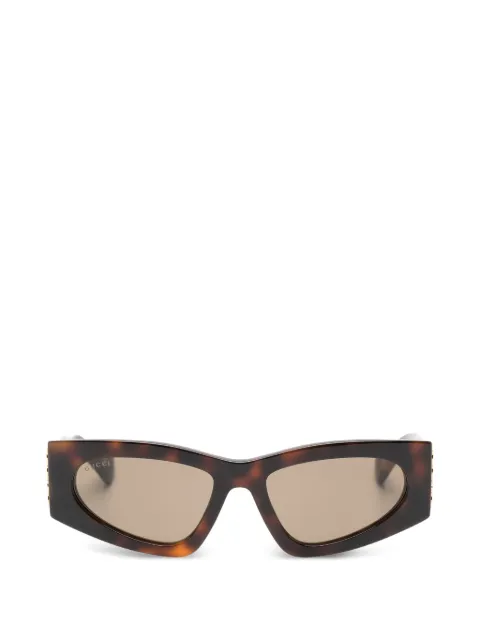 Gucci Eyewear logo-detail sunglasses Brown GG2040S