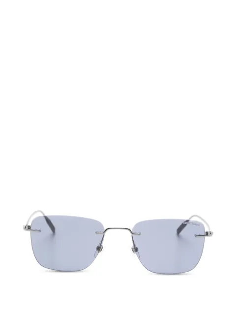 Montblanc rimless rectangle sunglasses Grey MB0470S