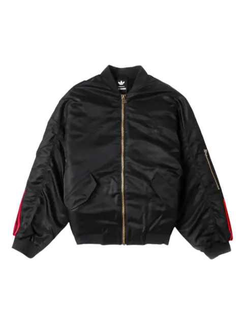 Willy Chavarria x Adidas satin bomber jacket Black KD9361
