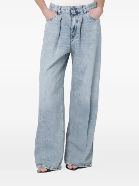 Haikure whiskering-effect jeans Blue HEW03340DF144