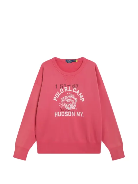 Polo Ralph Lauren graphic-print sweatshirt Pink 710P05436001