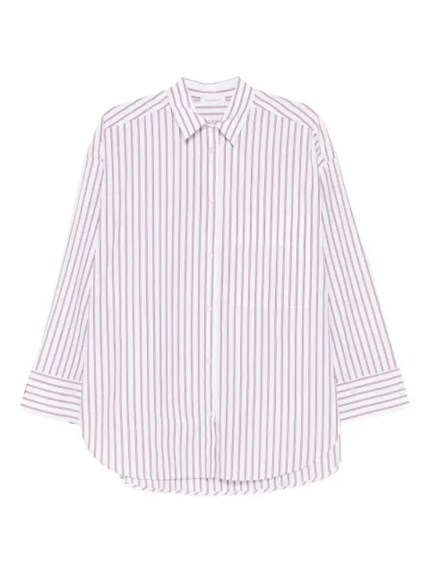 By Malene Birger Derris striped oversized shirt Red 103165