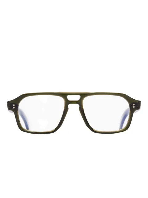Cutler & Gross GR15 geometric-frame glasses Green CGOPGR15