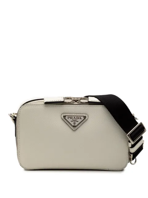 Prada Pre-Owned 2013-2025 Saffiano Brique crossbody bag White 11HI8EOGOL1SEC7F