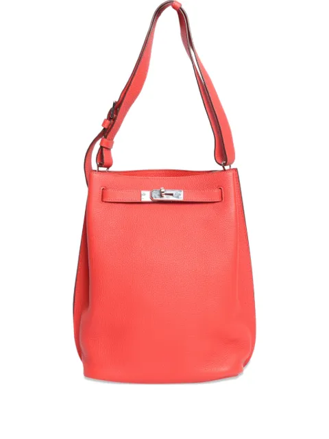 Hermès Pre-Owned 2014 So Kelly leather shoulder bag Red RED2014SOKELLYSHOULDERBAG