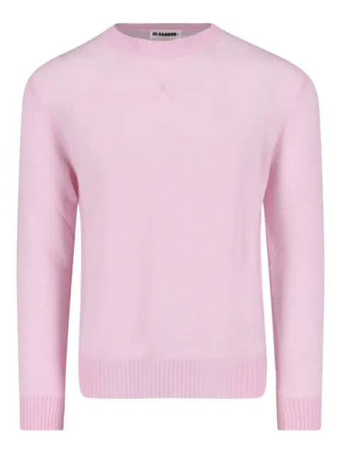 Jil Sander logo-embroidered crew-neck sweater Pink J47GP0189J14772