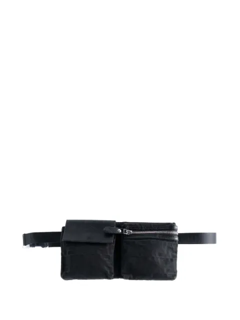 Fendi Pre-Owned 2010-2025 Zucca Canvas Double Pocket belt bag Black PH9H4LUSXDXRB938