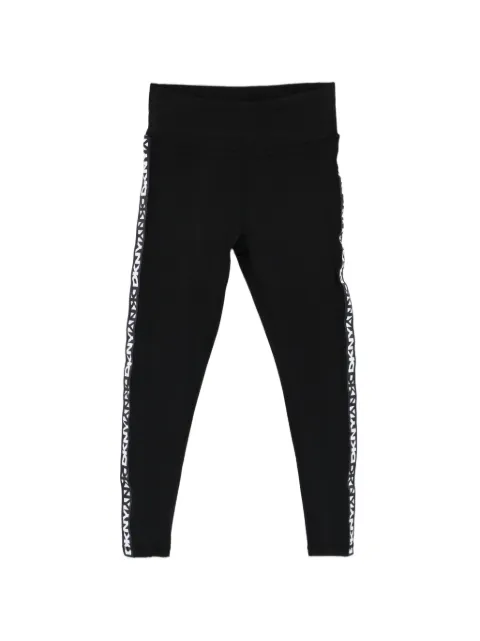 DKNY logo-trim leggings Black DP5P3523