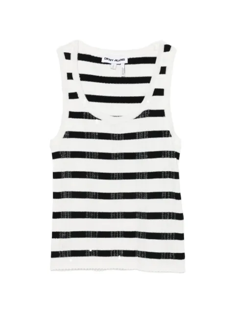 DKNY striped tank top White DJ6R0959