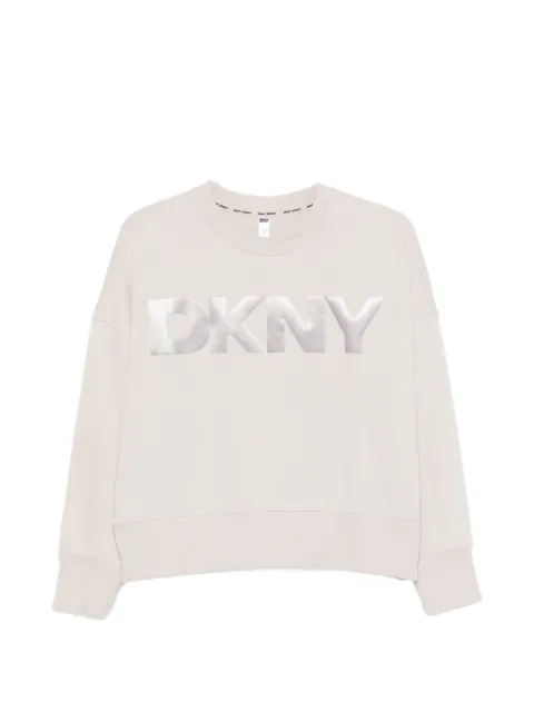 DKNY logo-detail sweatshirt Neutrals DP6T1561