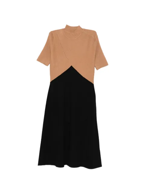 DKNY colorblock sliced midi dress Neutrals DD5D5150