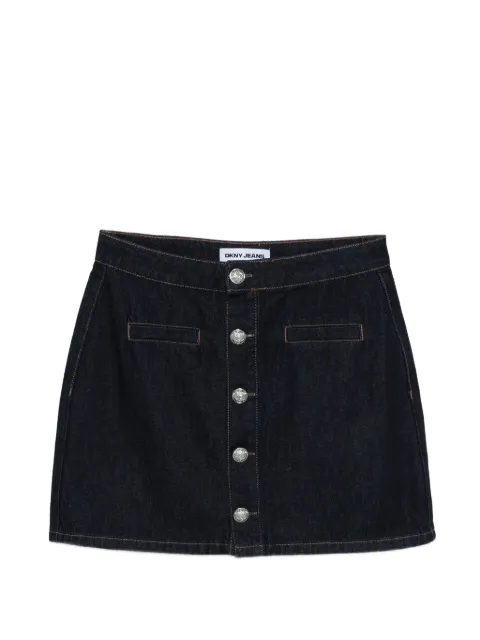 DKNY high-rise button-details skirt Blue DJ5K9594