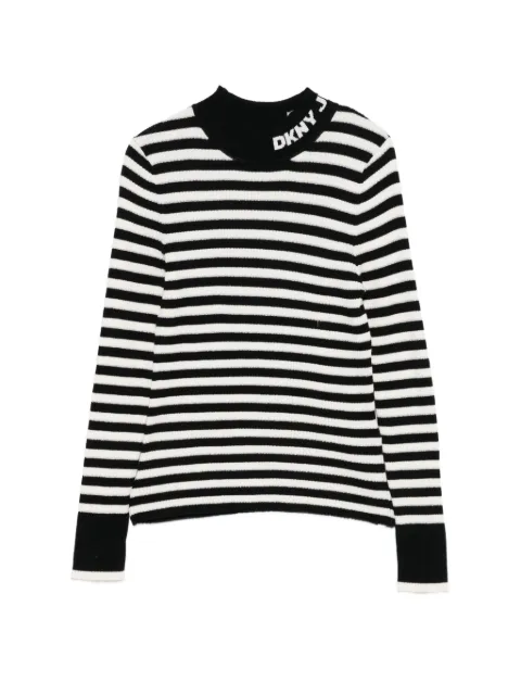 DKNY long-sleeve striped sweater Black DJ6R0971