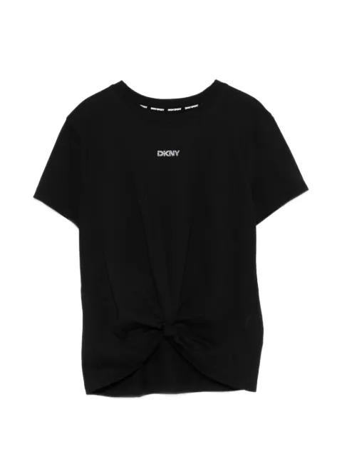 DKNY logo-detail round-neck T-shirt Black DP4T9994