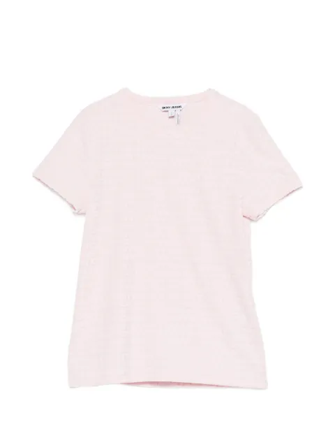 DKNY logo jacquard T-shirt Pink DJ5T1571