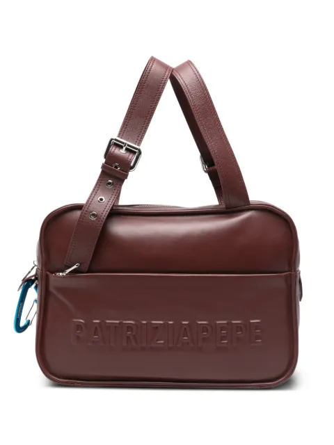 Patrizia Pepe embossed leather tote bag Brown 2B0125L113FB861