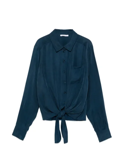 Patrizia Pepe bow-detail shirt Blue 8C0869A704CA97