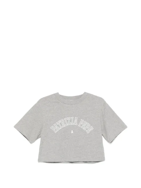 Patrizia Pepe logo cropped T-shirt Grey 8M1798J387S259