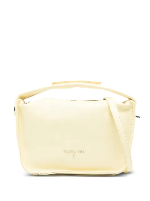Patrizia Pepe Small Contemporary leather tote bag Yellow 8B0316L177Y478