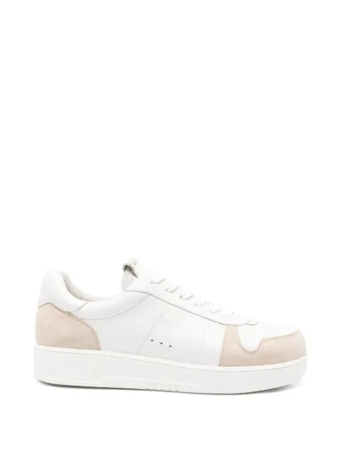 Patrizia Pepe suede-panelled leather sneakers White 8Z0117L055FF72