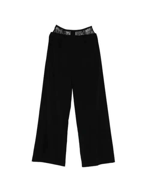 Patrizia Pepe lace palazzo trousers Black 8P0769A6F5