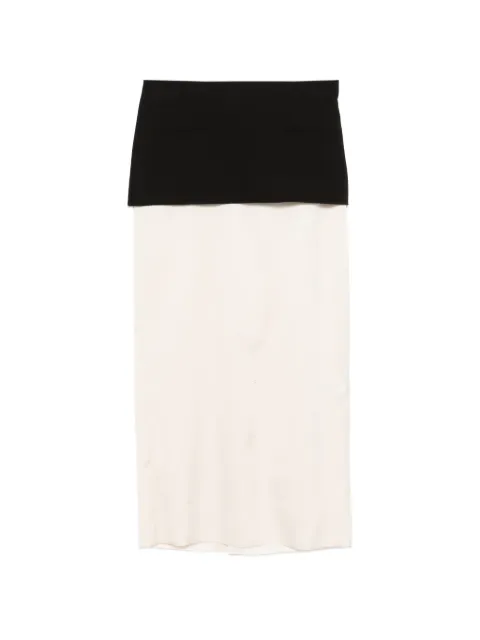 Patrizia Pepe colour-block midi skirt Neutrals 8G0514A498FG53