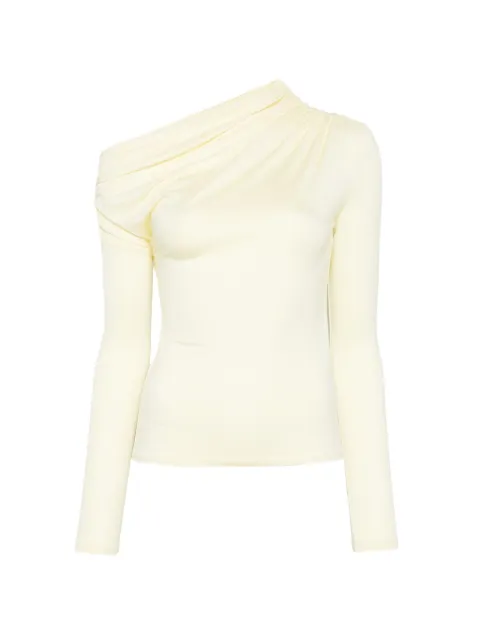 Patrizia Pepe draped asymmetric top Neutrals 8M1766J372