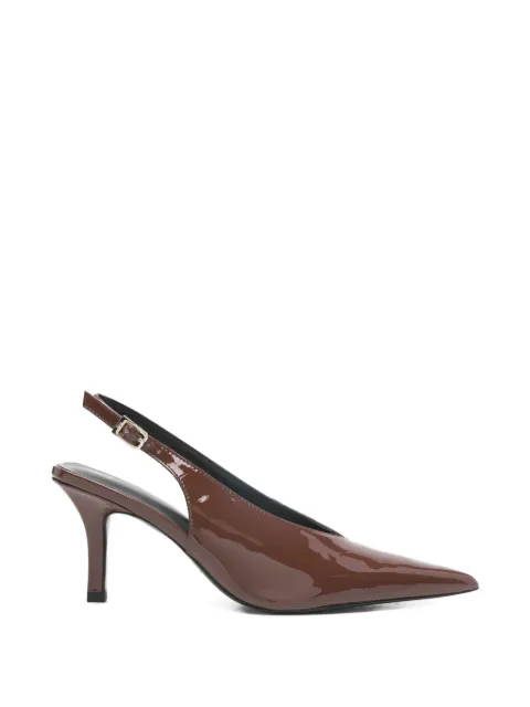 Patrizia Pepe leather heeled pumps Brown 8Z0107L125B498
