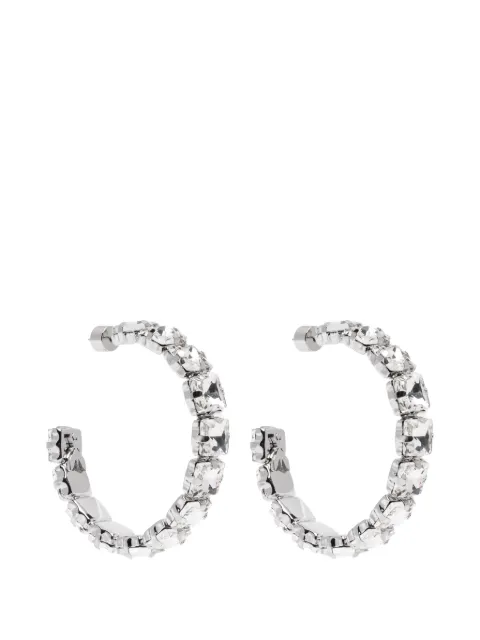 Patrizia Pepe embellished hoop earrings Silver 8J1400M032W350