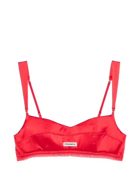 Patrizia Pepe logo-detail bra Red 8I0182A702R880