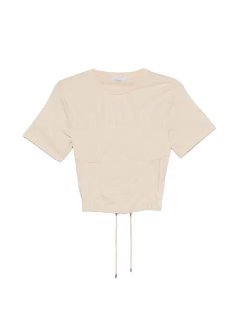 Patrizia Pepe bustier laced T-shirt Neutrals 8M1803J387W409