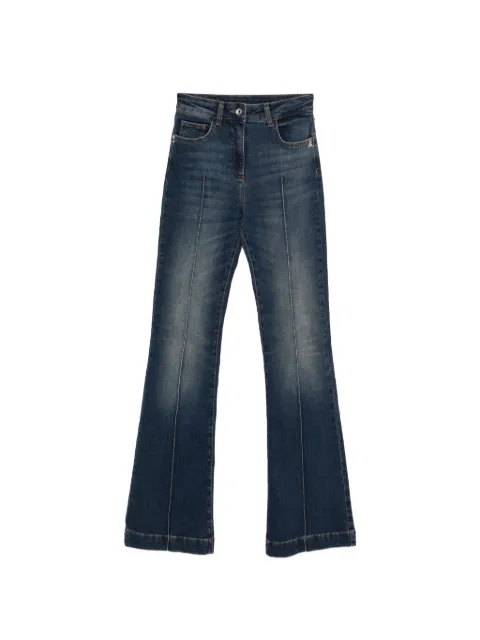Patrizia Pepe logo-button flared jeans Blue 8P0787D140CB03