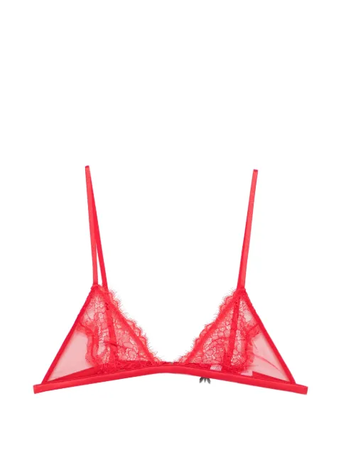 Patrizia Pepe lace triangle bra Red 8I0187J383R880