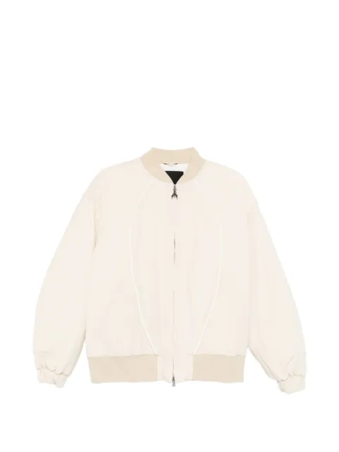 Patrizia Pepe panelled bomber jacket Neutrals 8O0230A722W409