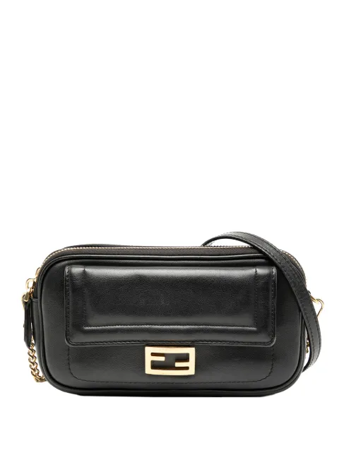 Fendi Pre-Owned 2010-2025 Leather Easy 2 Baguette crossbody bag Black OU0NX97CPGDCV4MK